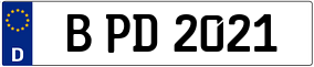 Trailer License Plate